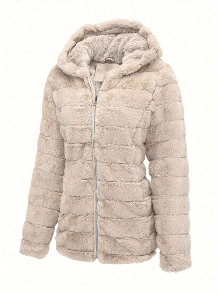 Stilla | Stilfuld Damefleecejakke Beige