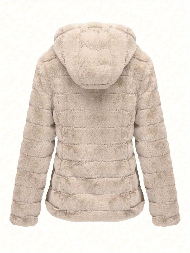 Stilla | Stilfuld beige damefleecejakke