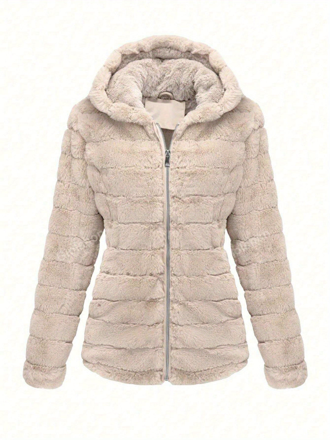 Stilla | Stilfuld beige damefleecejakke