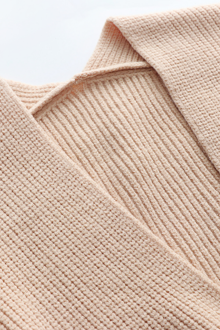 Stilla | Moderat V-Udskæring Pullover i Ensfarvede Farver