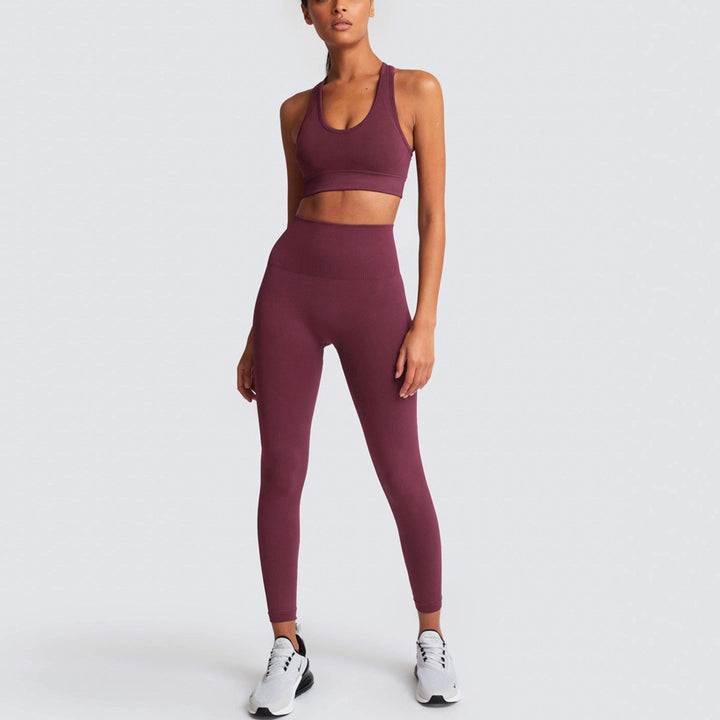 Dame Sports-BH og Høj Talje Leggings Sæt med åndbar og figurskabende egenskab Stilla