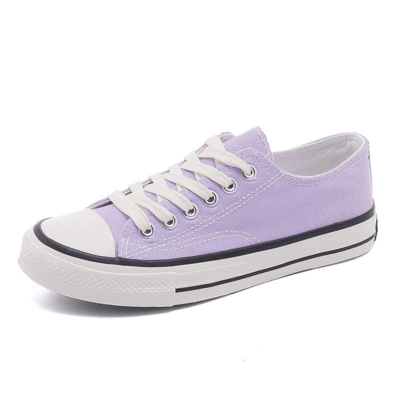 Dame Retro Canvas Sneakers med klassisk lavsko-stil og slidstærkt overmateriale Stilla