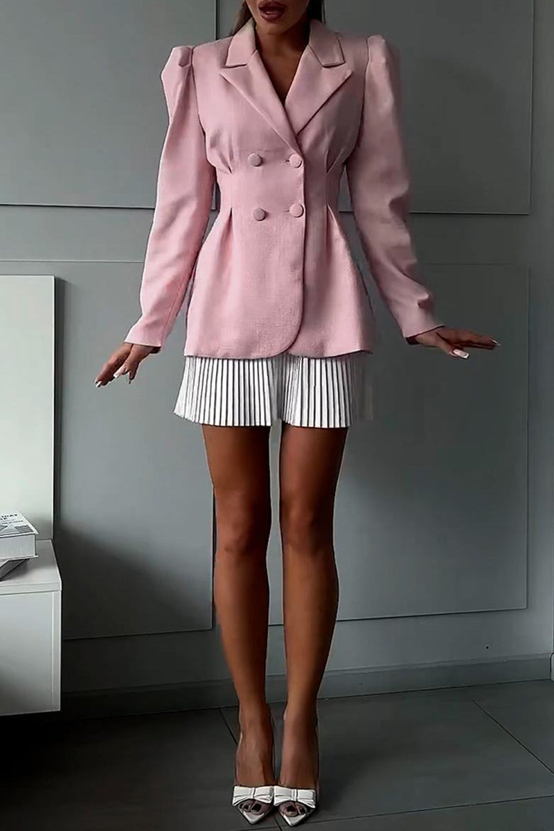 Stilla | Casual knapper, vendekrave, lange ærmer, to dele