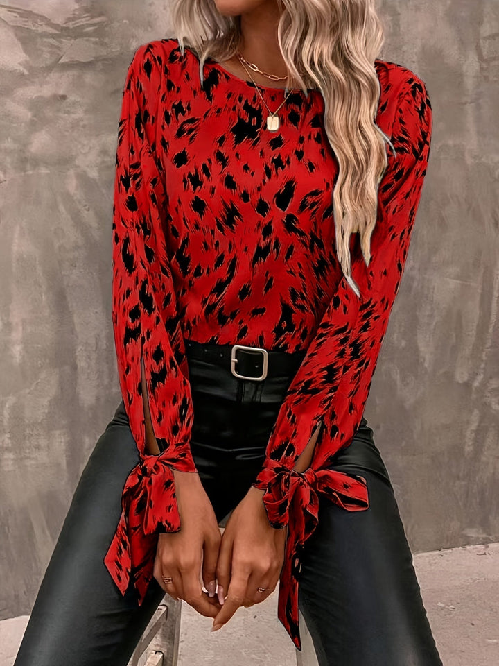 Stilla | Elegante Bluse Med Lange Ærmer Og Bundet Manchet