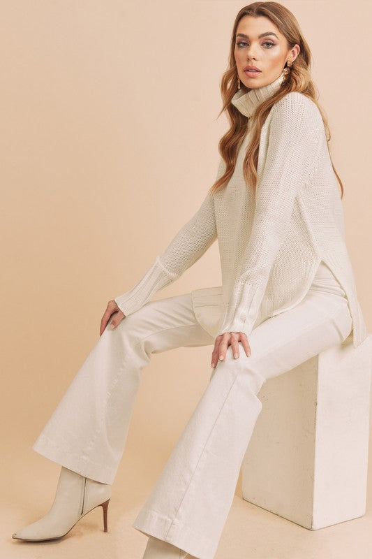 Stilla | Varm Pullover Med Finstrik
