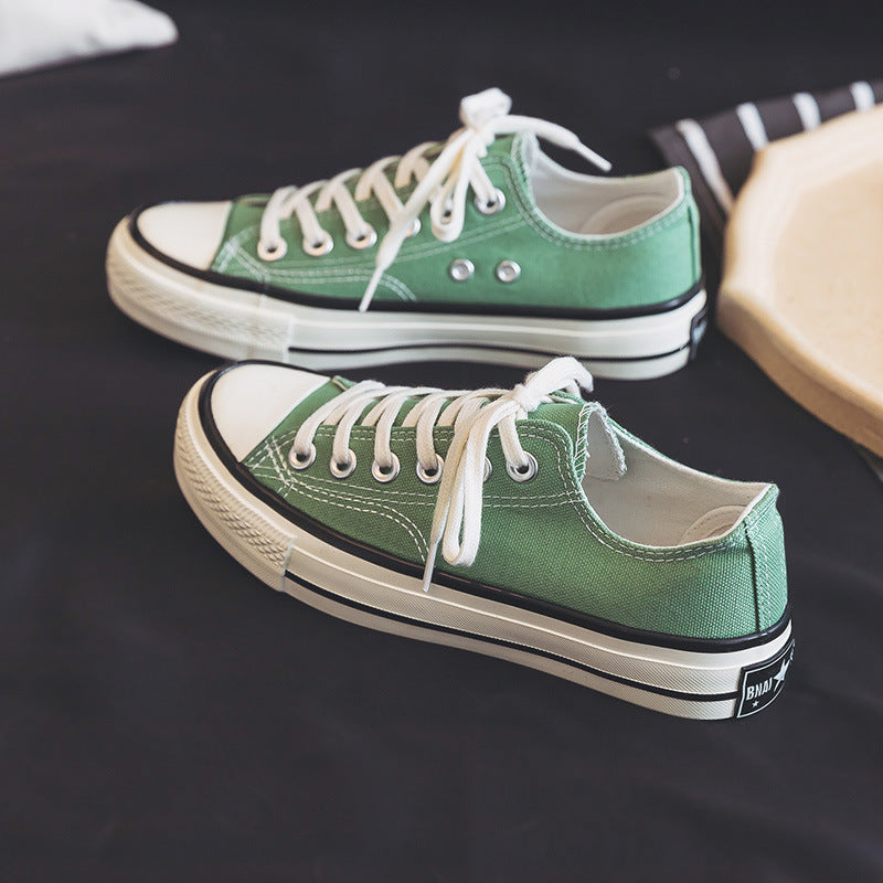 Dame Retro Canvas Sneakers med klassisk lavsko-stil og slidstærkt overmateriale Stilla