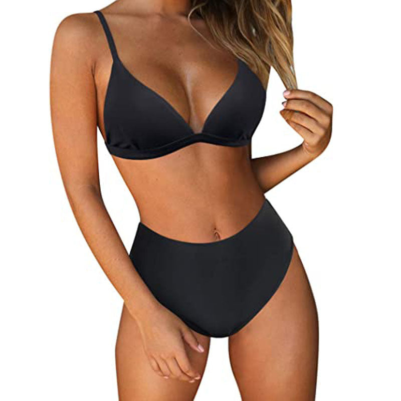 Femme Højskåret Trekant-Bikini-Sæt Stilla