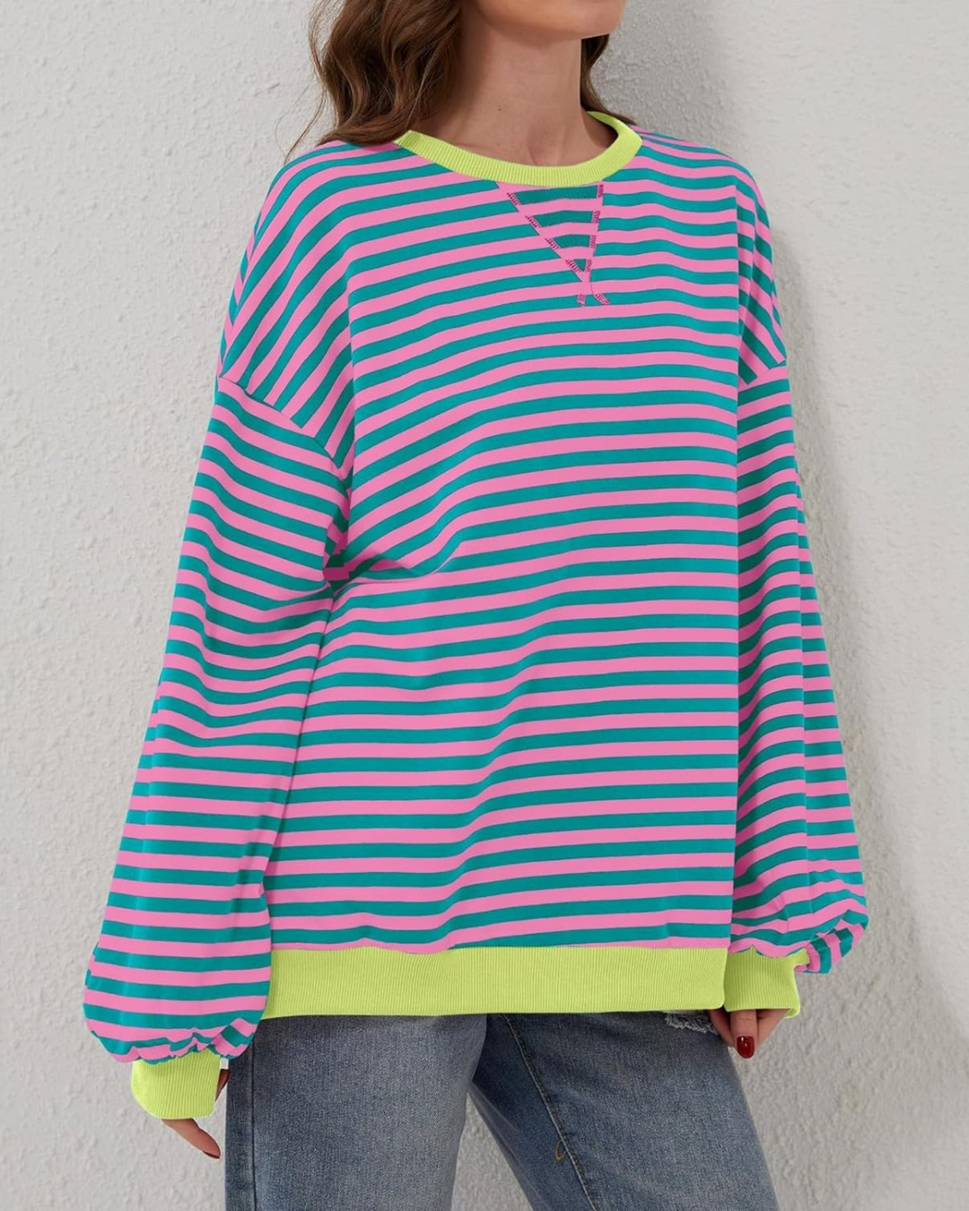 Stilla | Størrelse Stribet Pullover