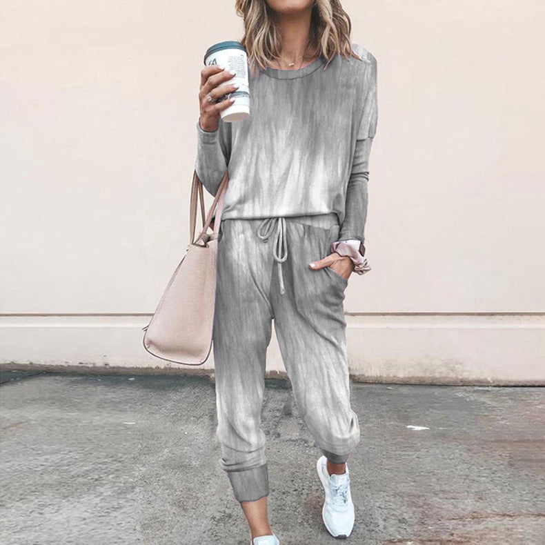 Dame fritids-loungewear sæt med blomstermønster Stilla