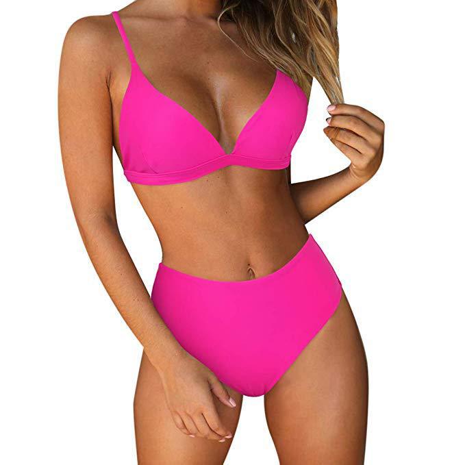 Femme Højskåret Trekant-Bikini-Sæt Stilla