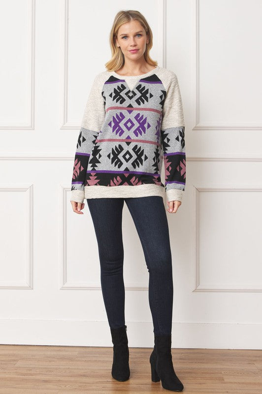 Stilla | Stitch Tribal Contrast Tunik