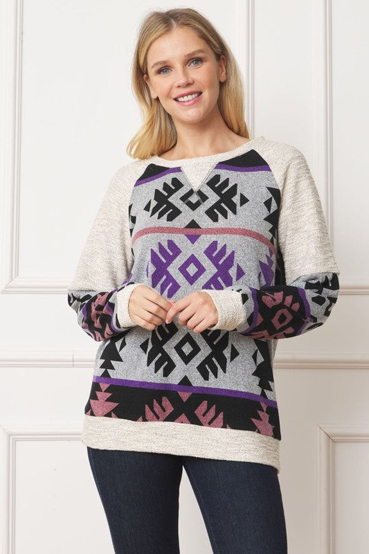 Stilla | Stitch Tribal Contrast Tunik