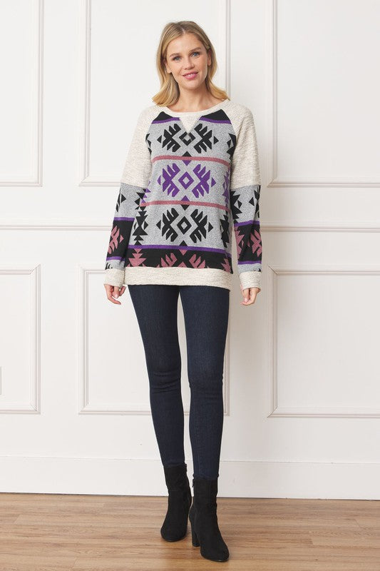 Stilla | Stitch Tribal Contrast Tunik