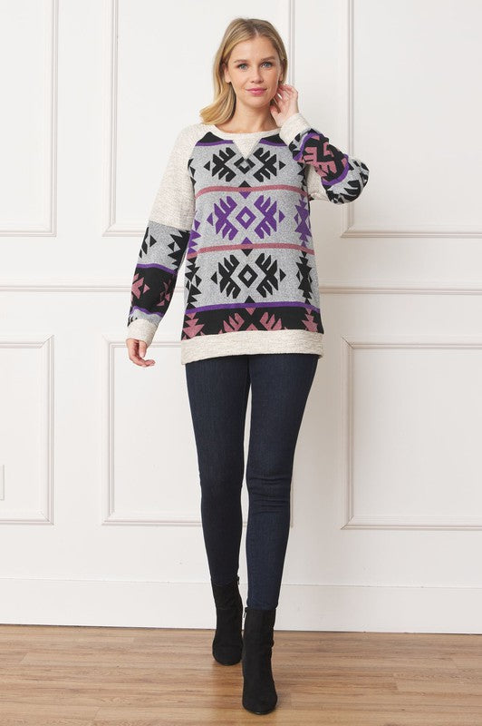 Stilla | Stitch Tribal Contrast Tunik