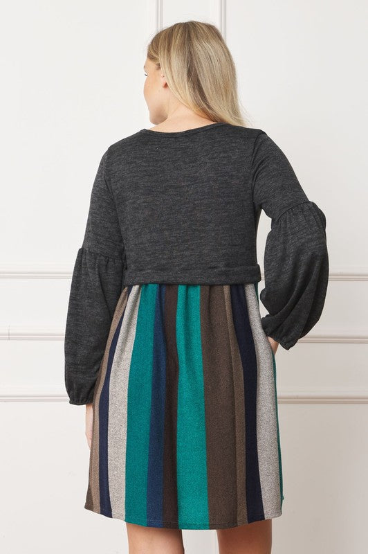 Stilla | Ballonærme Pullover Kjole