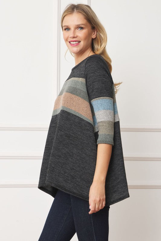 Stilla | Stribe Panel a Line Tunika