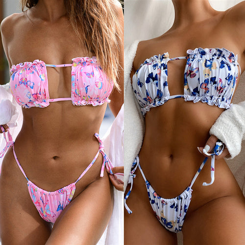Damer Bandeau-bikini med legende ruffles Skovae