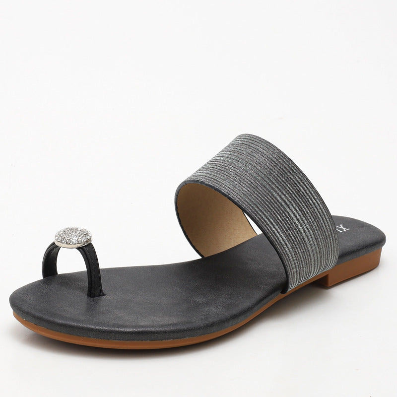 Dame elegante sandaler med strass-applikation Stilla