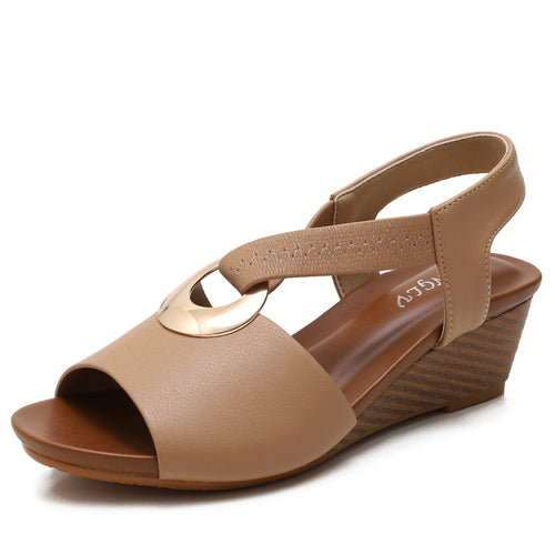 Dame wedge-sandaler med komfortabel rem og stilfuld detalje Stilla