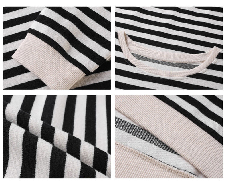 Stilla | Bluse Lange Ærmer Stribet Retro