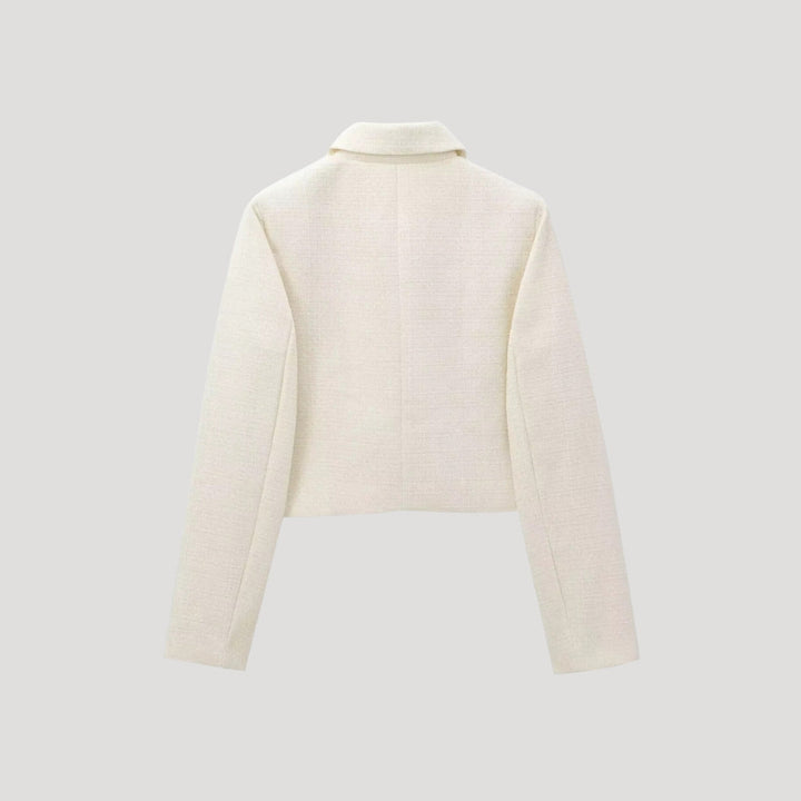 Stilla | Kvinder Tweed Bue Detalje Jakke