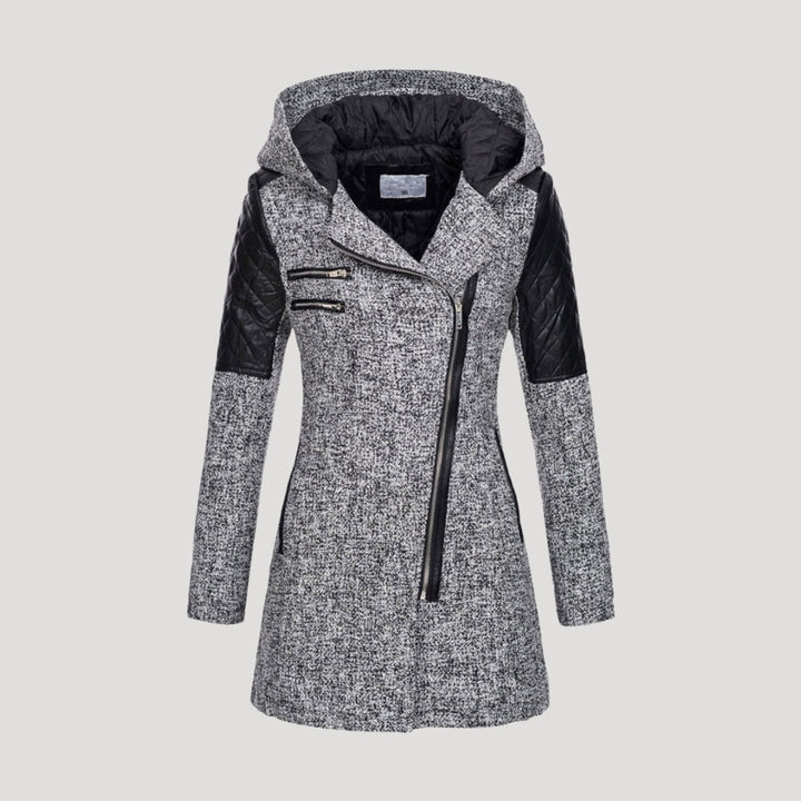 Stilla | Elegant Tweed Hættefrakke