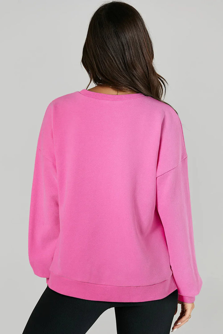 Stilla | Sweatshirt med lange ærmer og rund halsudskæring Oppe og Nede