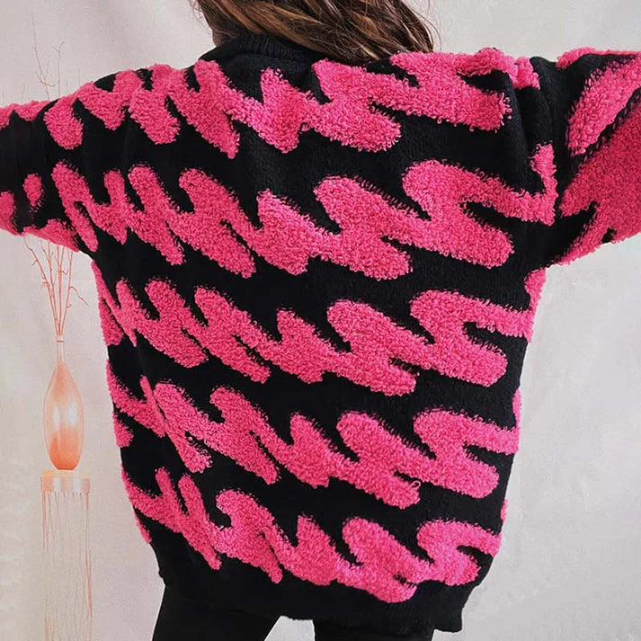Stilla | Casual, Løs Skåret Strikpullover Til Kvinder