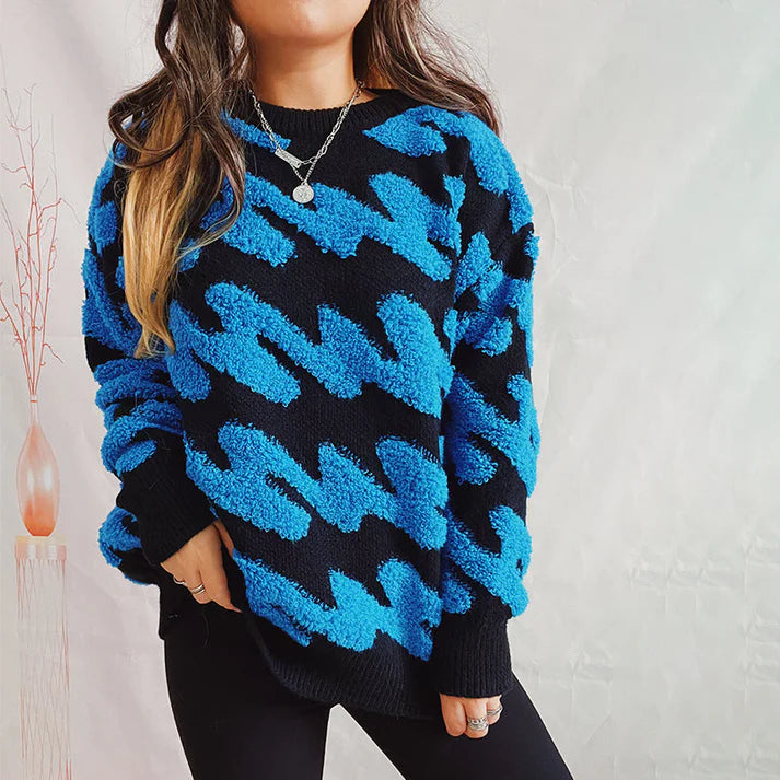 Stilla | Casual, Løs Skåret Strikpullover Til Kvinder