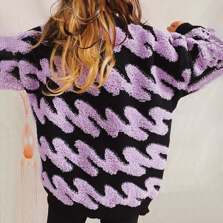 Stilla | Casual, Løs Skåret Strikpullover Til Kvinder