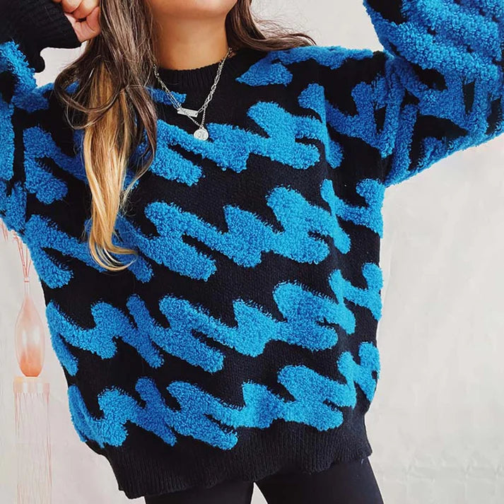 Stilla | Casual, Løs Skåret Strikpullover Til Kvinder