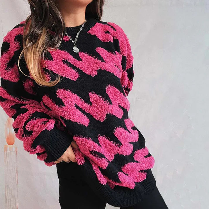 Stilla | Casual, Løs Skåret Strikpullover Til Kvinder