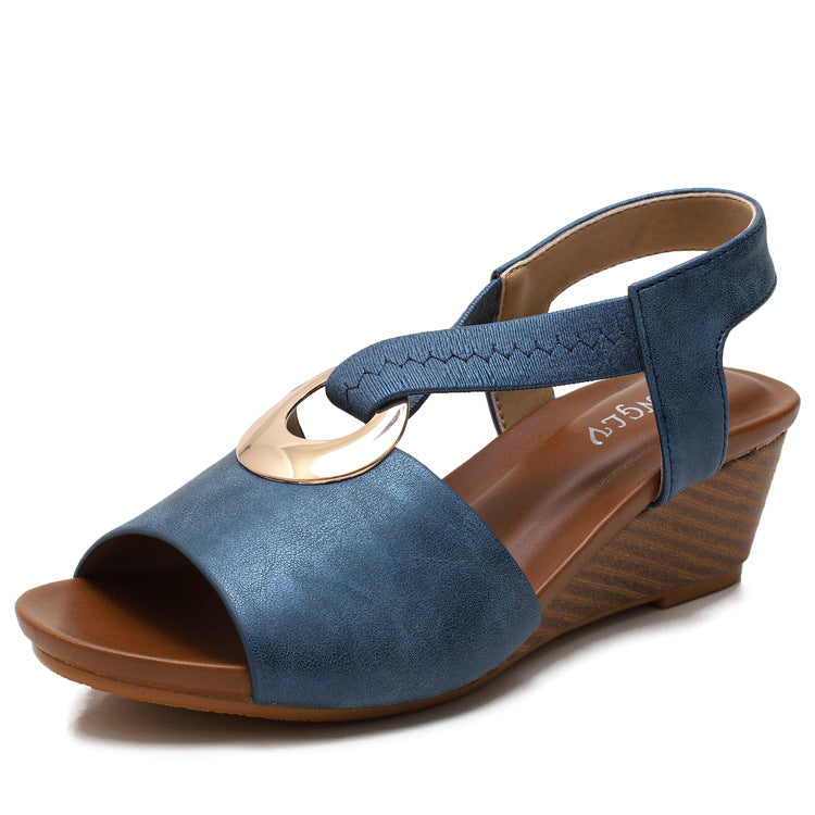 Dame wedge-sandaler med komfortabel rem og stilfuld detalje Stilla