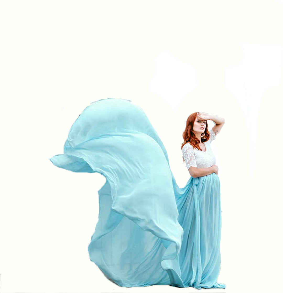 Dame Æterisk Chiffon Graviditetskjole Stilla