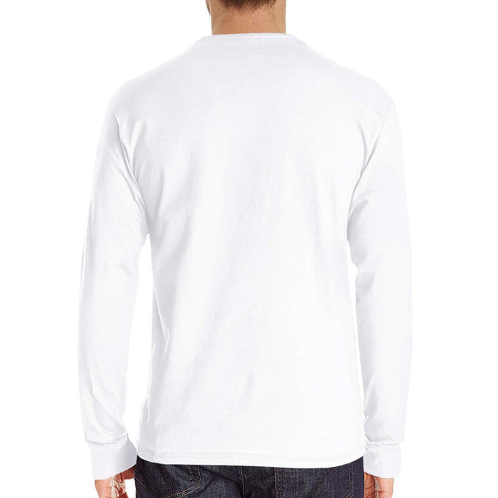 Herrer Langærmet Henley T-shirt i høj kvalitet bomuldsblanding med moderne knaplukning Stilla