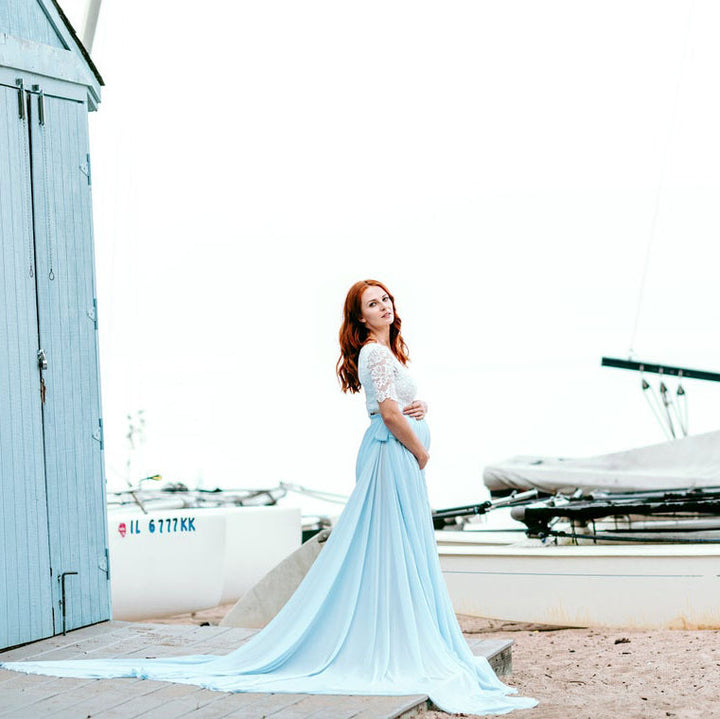 Dame Æterisk Chiffon Graviditetskjole Stilla