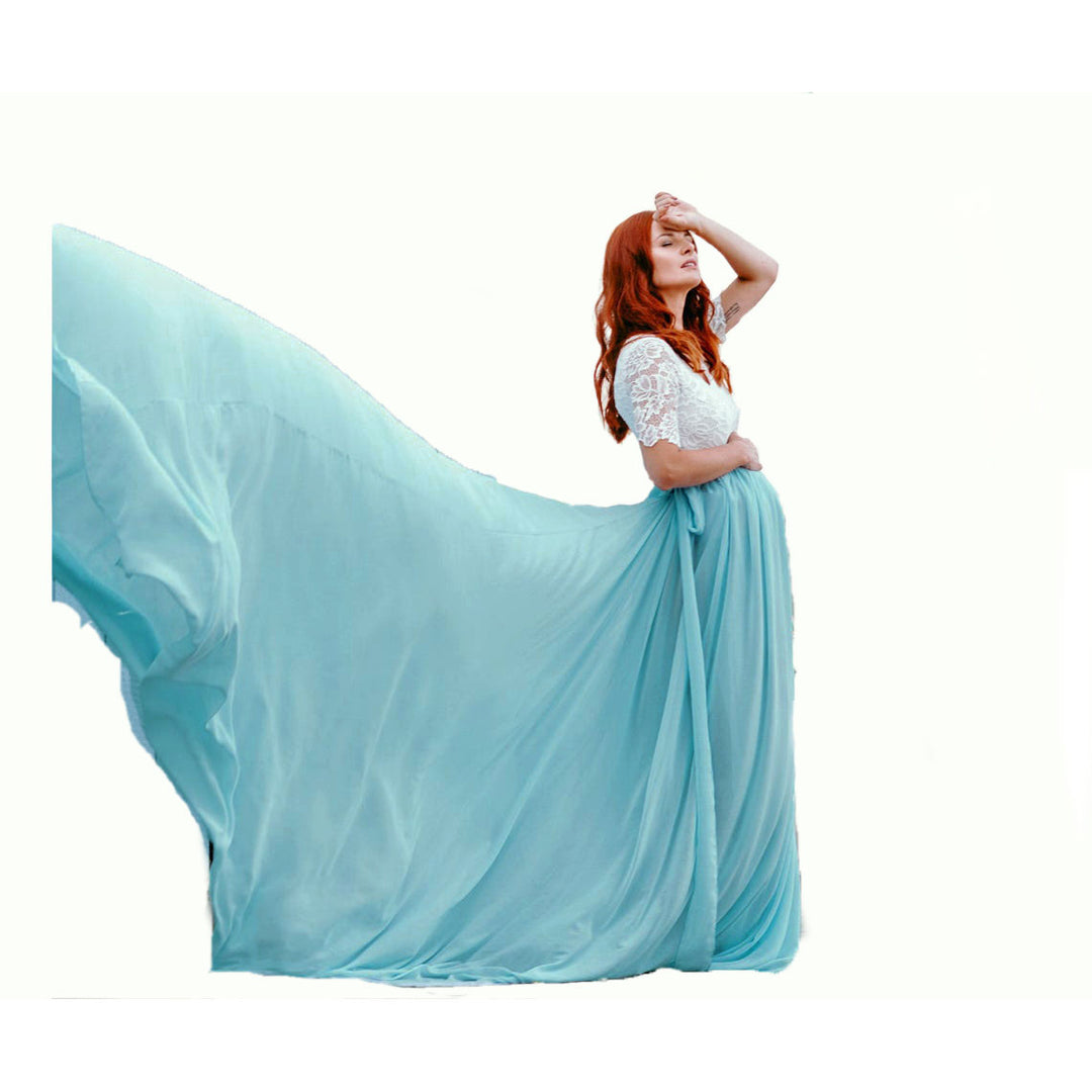 Dame Æterisk Chiffon Graviditetskjole Stilla