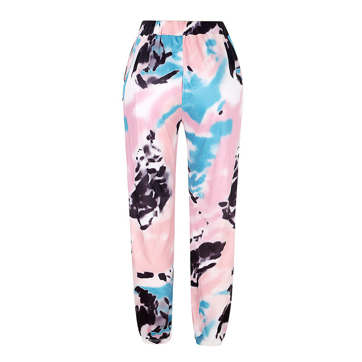 Dame joggingbukser i moderne batikdesign Stilla
