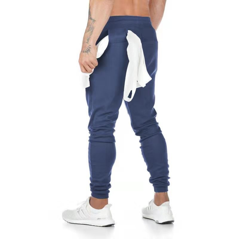 Herrer Sporty Slim-Fit Joggingbukser med praktiske lynlåslommer Stilla