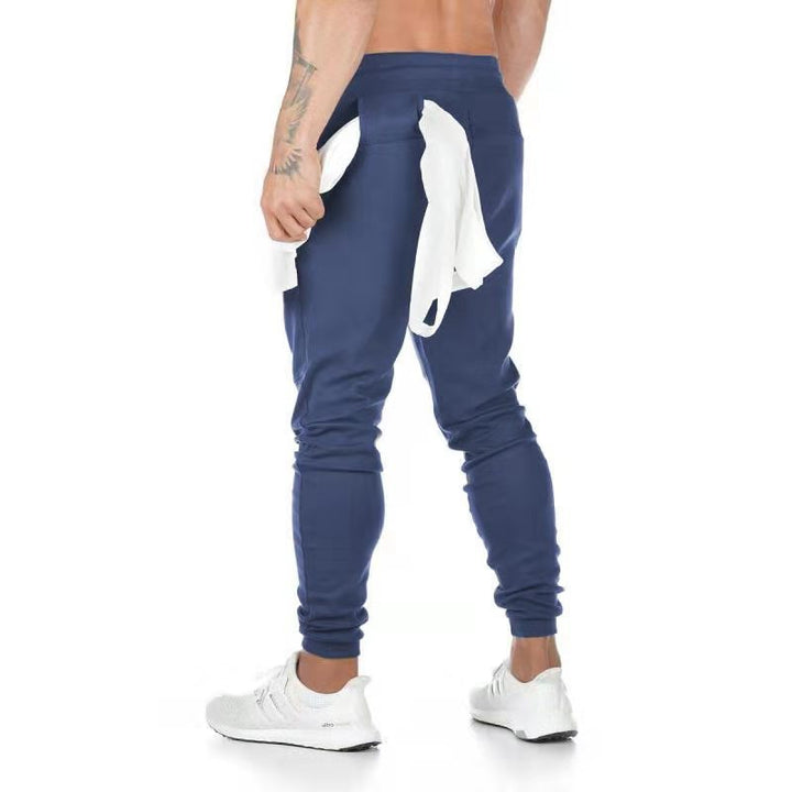 Herrer Sporty Slim-Fit Joggingbukser med praktiske lynlåslommer Stilla