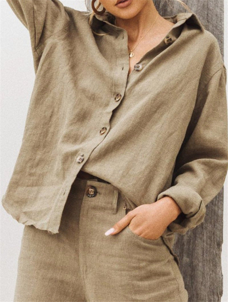 Damer Let og luftig bluse i oversized stil Stilla