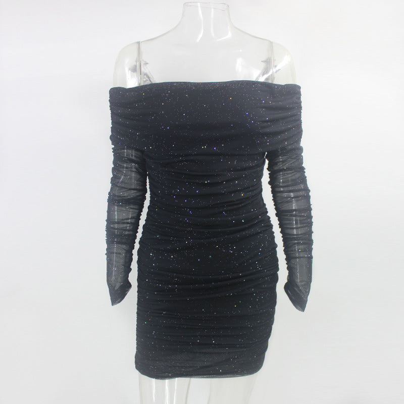 Stilla | Off Shoulder Bodycon Sexy Mini Kjole