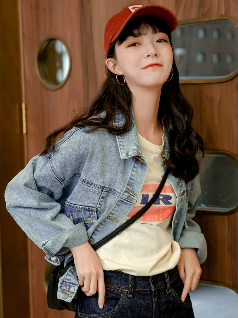 Kvinders oversized denimjakke i afslappet stil Stilla