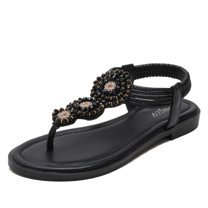 Dame toe separator med elegant strass pynt og fleksibel rem Stilla