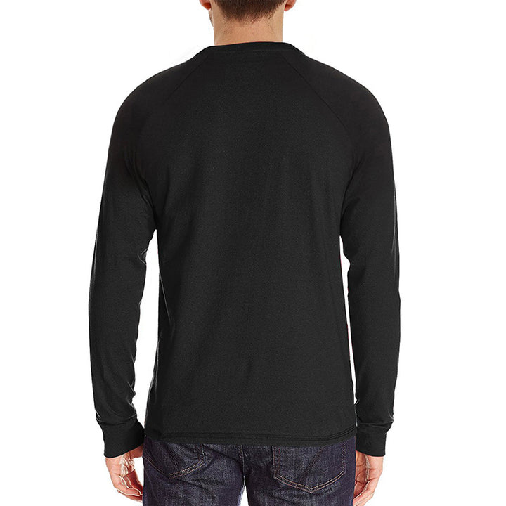 Herrer langærmet skjorte med moderne Henley-udskæring og komfortabel pasform Stilla