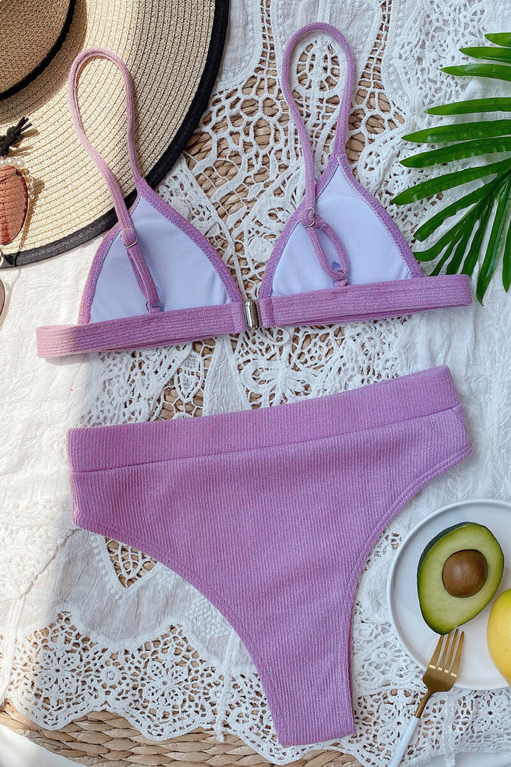 Stilla | Bikini Overdel Og String Med Struktureret Underdel