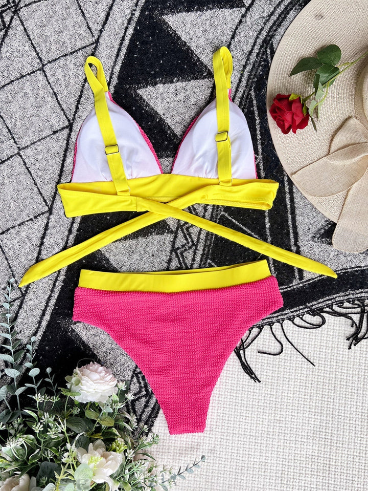 Stilla | Bikini Trekant Struktureret Høj Talje