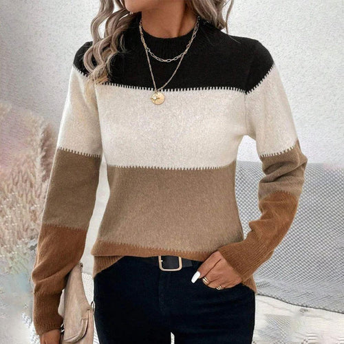 Stilla | Beloved Langærmet Pullover Med Farveblokke
