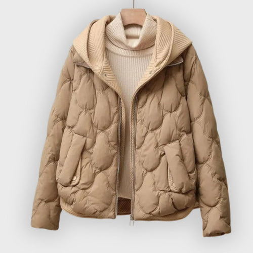 Stilla | Rose Puffer-jakke med quiltet design