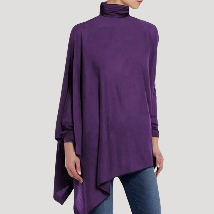 Stilla | Elegant Asymmetrisk Høj Hals Tunika